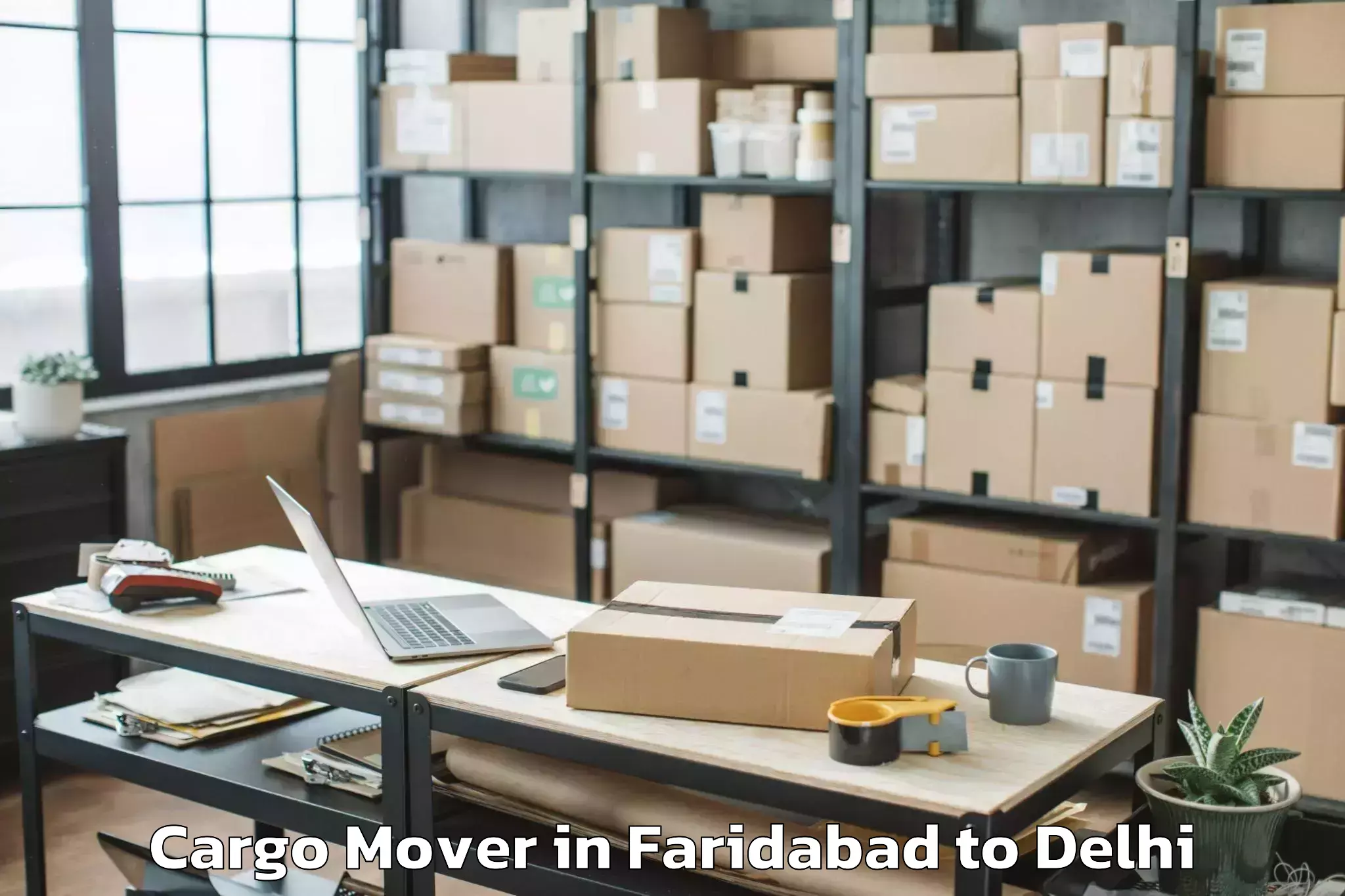 Book Your Faridabad to V3s East Centre Mall Cargo Mover Today